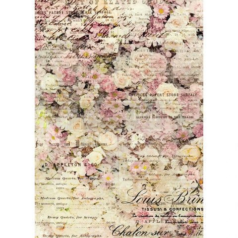Floral & Dream - Decoupage Rice Paper - 11.5"x16.25" FREE SHIPPING